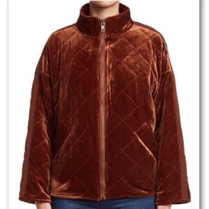 Avec Les Filles Quilted‎ Velvet Coat XL